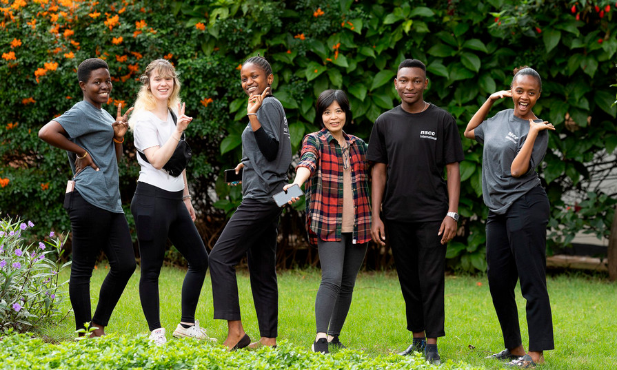 Nga Than and her project group during the Happiness Now Project in Tanzania in 2023