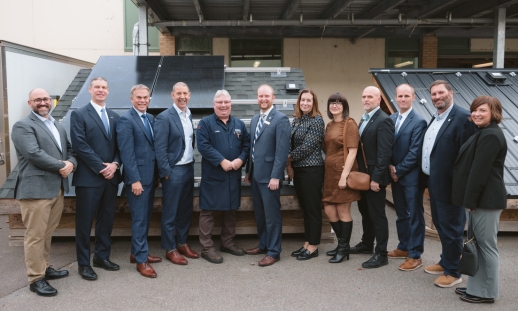 Photo of NSCC and RBC leadership at the gift announcement event at Kingstec Campus.