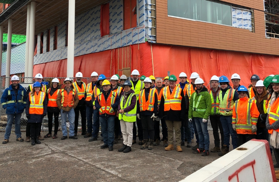 Photo seven of Engineers Nova Scotia construction tour of the new NSCC Sydney Waterfront Campus