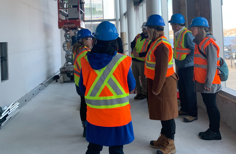 Photo from community engagement tour group at Sydney Waterfront Campus