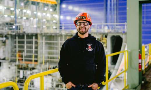 Photo of Juno Keizer at Irving Shipbuilding.