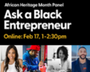 Ask A Black Entrepreneur event graphic