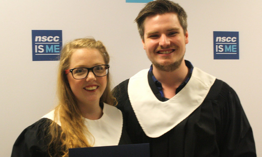 Isabella and Jake Graves at the Marconi Campus Convocation in 2017.