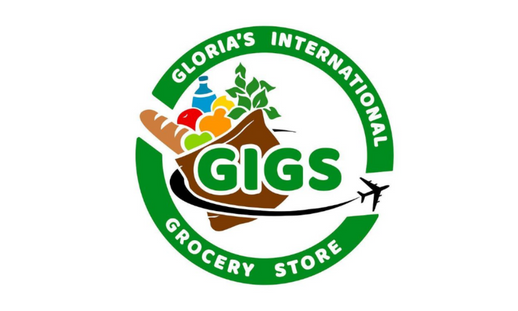 Gloria International Grocery's logo.