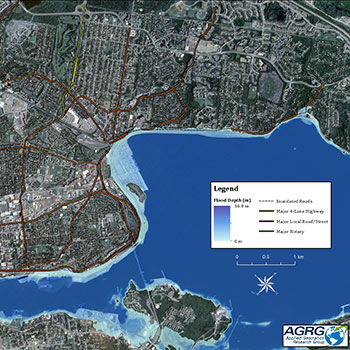 Coastal flooding scenario for Halifax