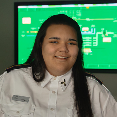 Michaela Julian, Marine Engineering Technology student