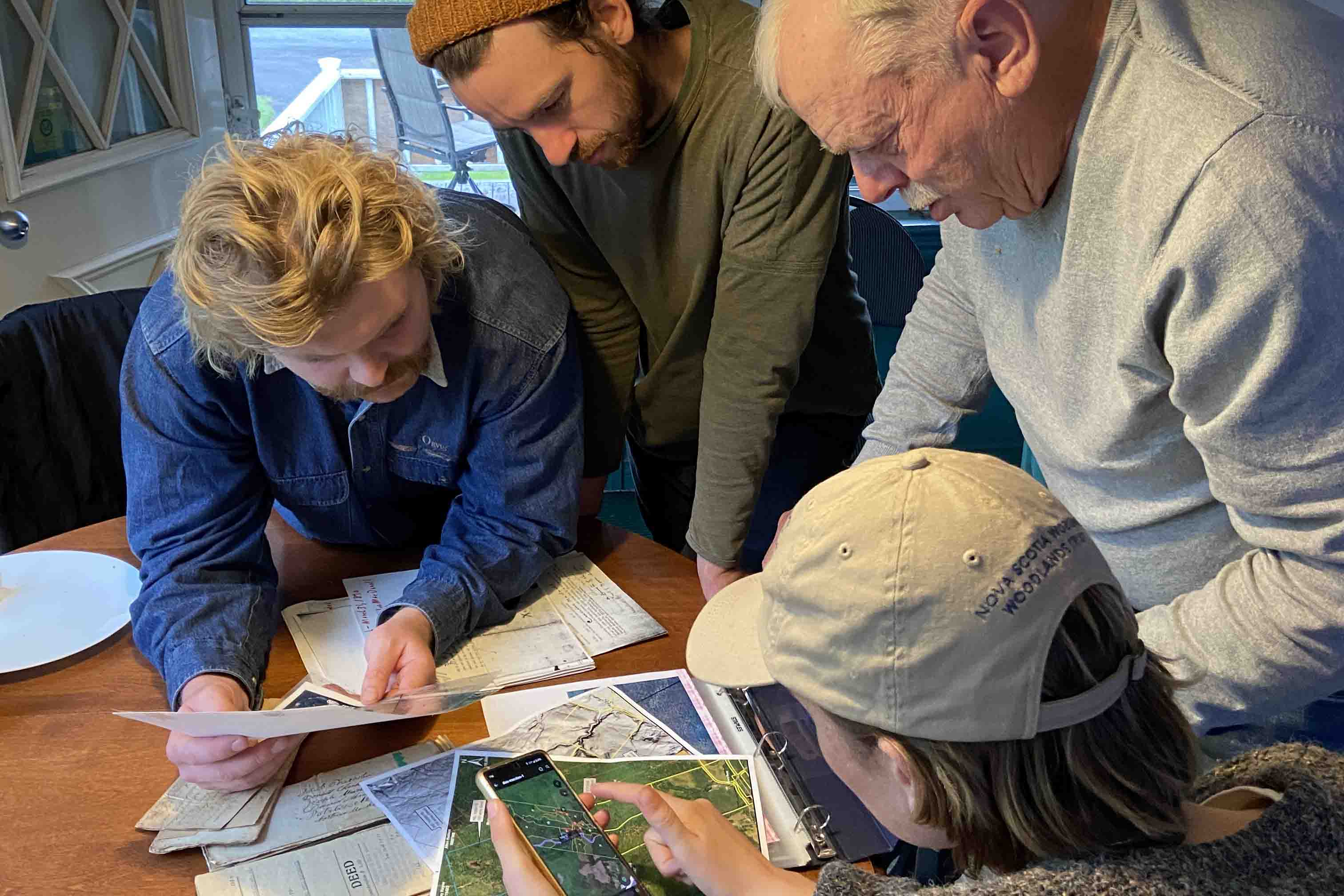 NSWWT team reviewing paperwork