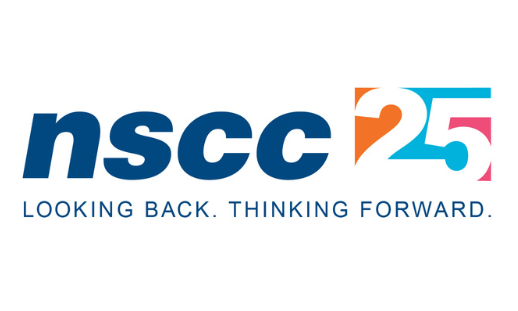 Photo of NSCC's 25th anniversary logo