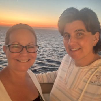 Sharon Beasley and her spouse, Nancy Newcomb.