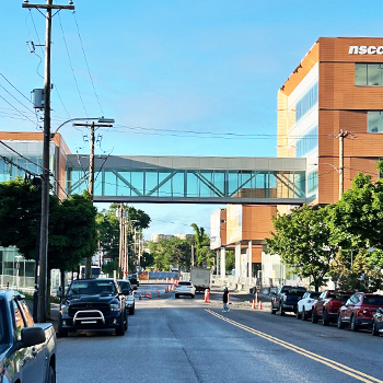One of the pedways at Sydney Waterfront Campus