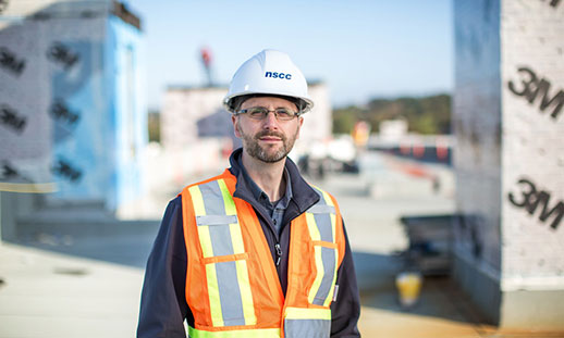 A picture of Brian Fancy who oversees campus construction.