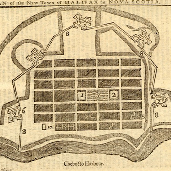 The first widely published plan of Halifax