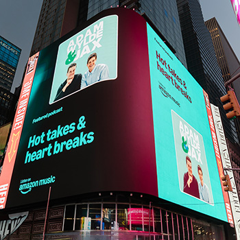 A billboard in Times Square in New York. 