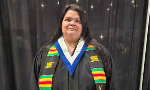 Photo of a student graduating from NSCC Pictou Campus.