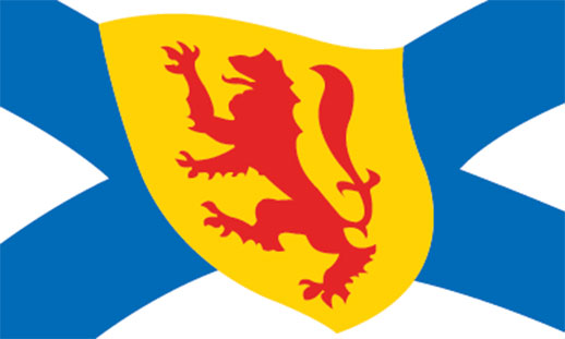 Image shows the Nova Scotian flag.