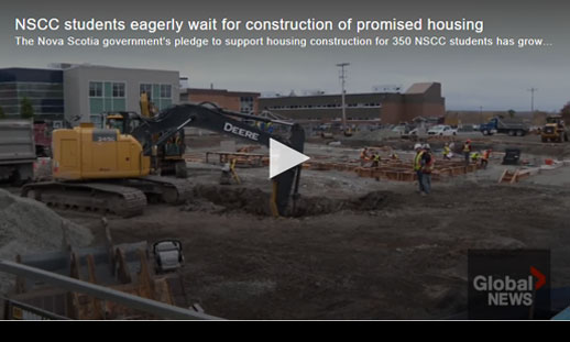WATCH: The Nova Scotia government’s pledge to support housing construction for 350 NSCC students has grown and the timeline for part of the project has been delayed. 