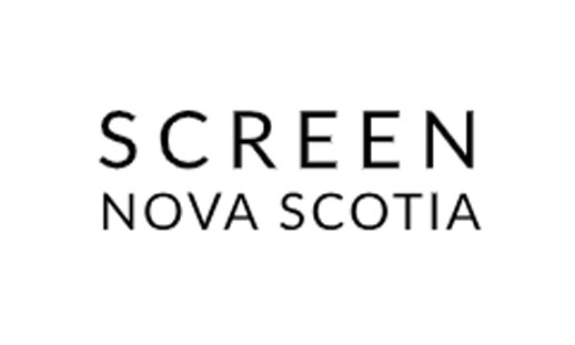 A white image with black text that reads, "Screen Nova Scotia."