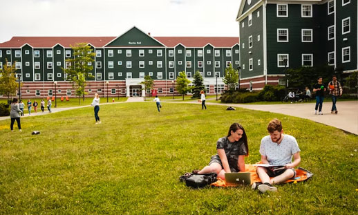 On-campus residences at Cape Breton University. Many university students in Nova Scotia are having a fruitless search for a place to live in time for fall semester. — Contributed photo