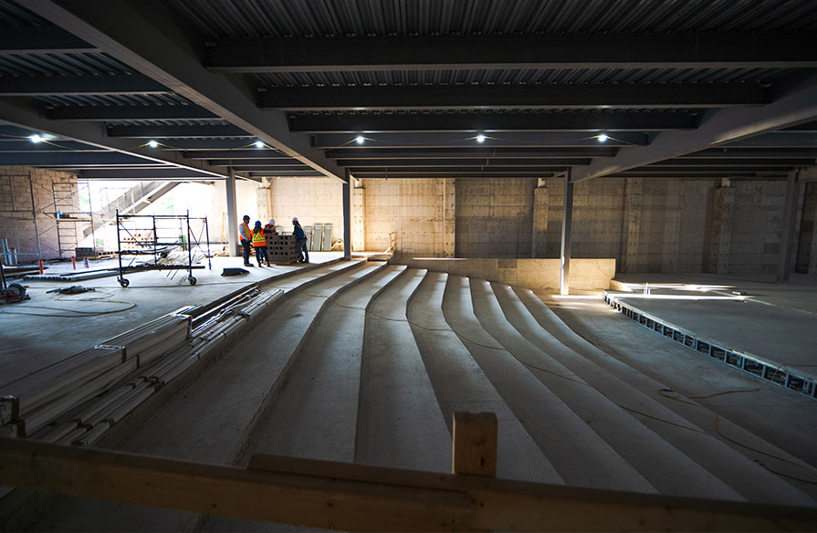 The Sydney Waterfront Campus is pictured. It is under construction.