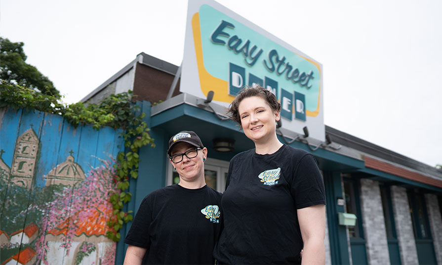 Chefs Kelly-Jo Beck (right) and Lalanya Kaizer (left), co-owners of Easy Street Diner in the Fairview area of Halifax are pictured.