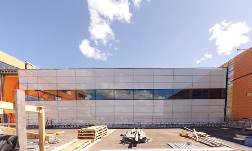 Exterior image of the Solera wall at Sydney Waterfront Campus