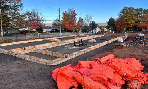 Preliminary framework installation has begun in preparation for foundation work to start at NSCC Kingstec Campus' student housing.