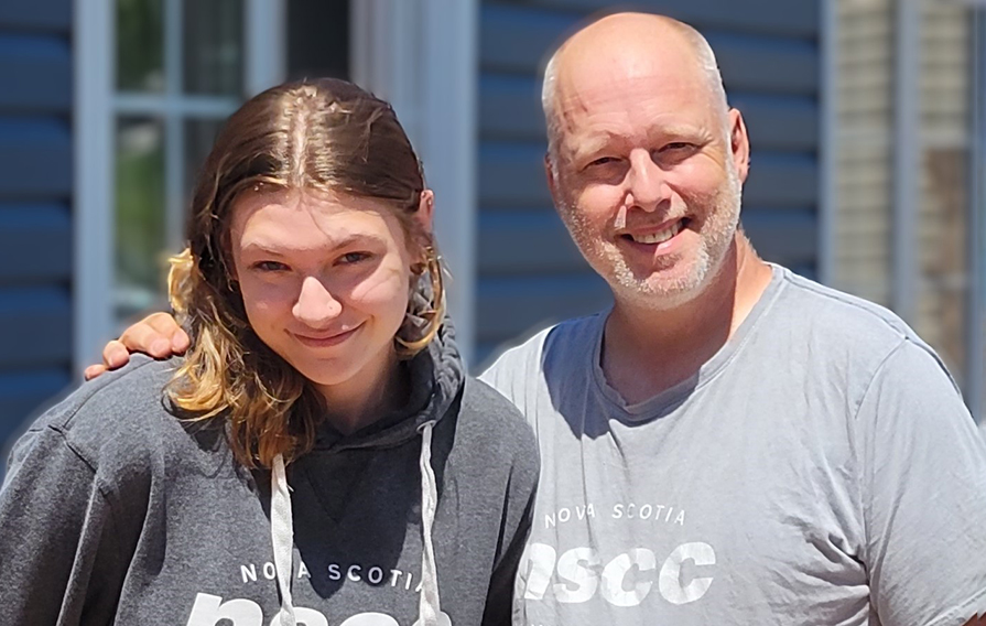 2024 NSCC Cumberland Campus graduates Genevieve and Scott MacKay.