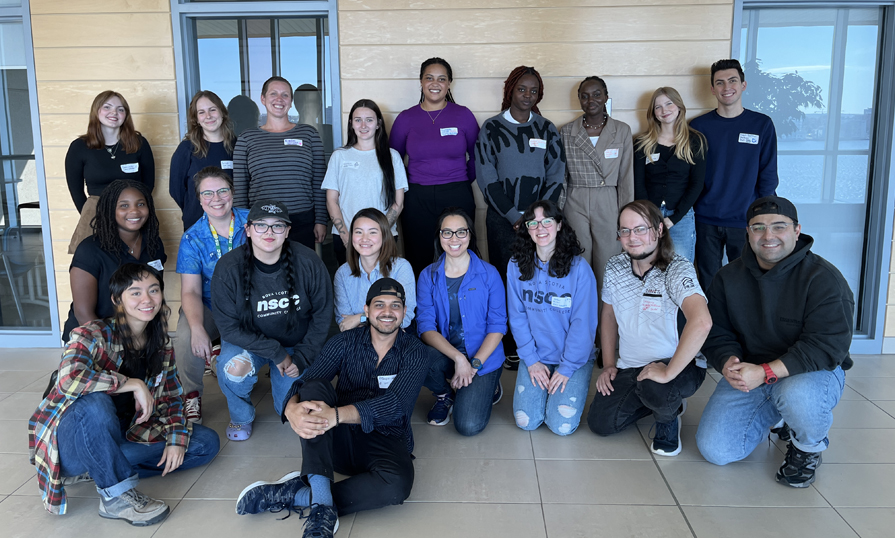 A group photo of student wellness champions from post-secondaries across Nova Scotia.