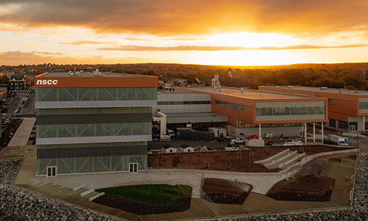 A bird's eye view of NSCC's Sydney waterfront campus.