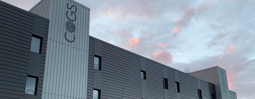 A photo of the exterior of campus housing at NSCC's Centre of Geographic Sciences.