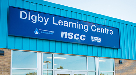 Exterior image of the main building at the Digby Learning Centre. 