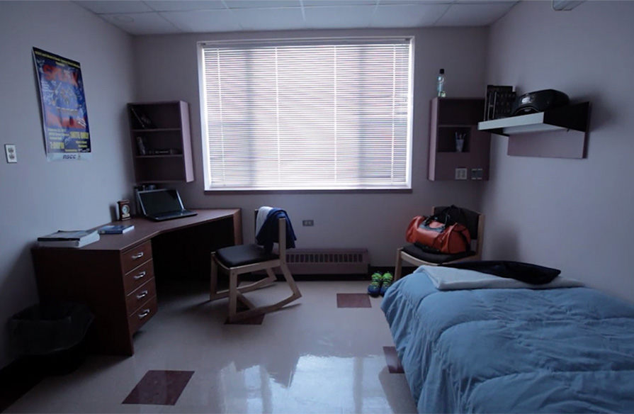 An example of student housing at Davis Hall.