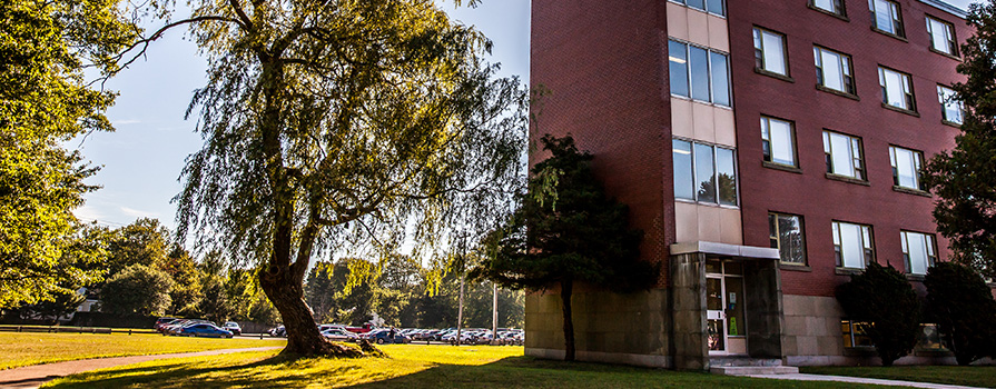 A photo of the exterior of campus housing at Truro Campus.