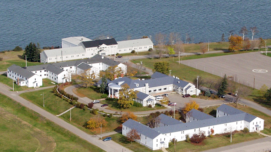 Aerial view of the Annapolis Basin Conference Centre