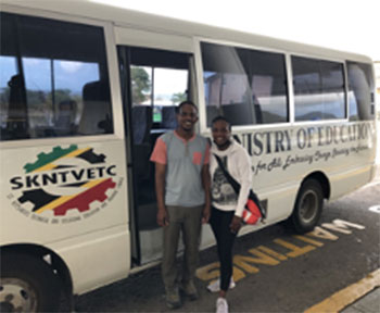 Adrienne Glasgow travelling in St. Kitts and Nevis