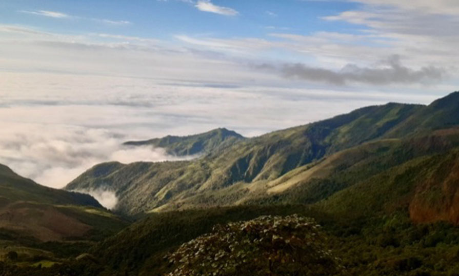 Local landscape with mountains