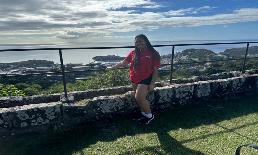 Paris Farquharson in Grenada during the CELPS Program