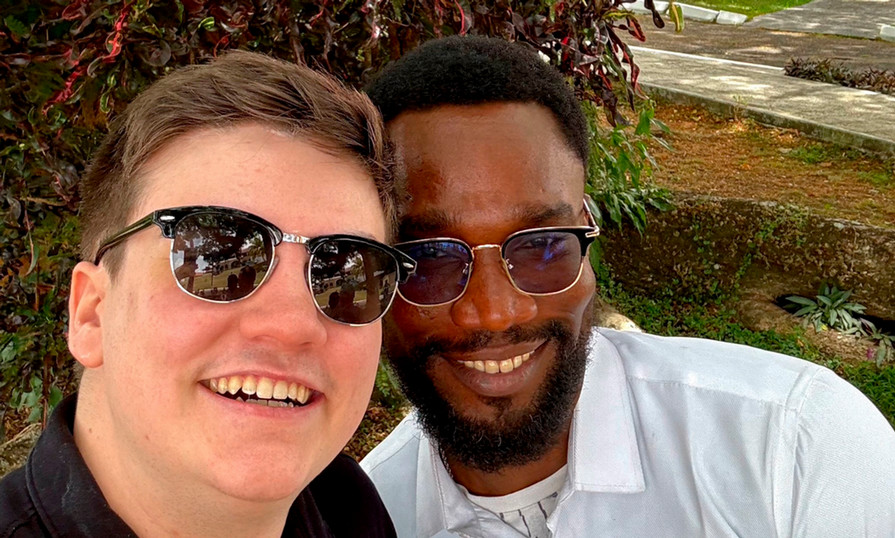 Tanner Saunders in St. Lucia during the Blue Economy Tourism project