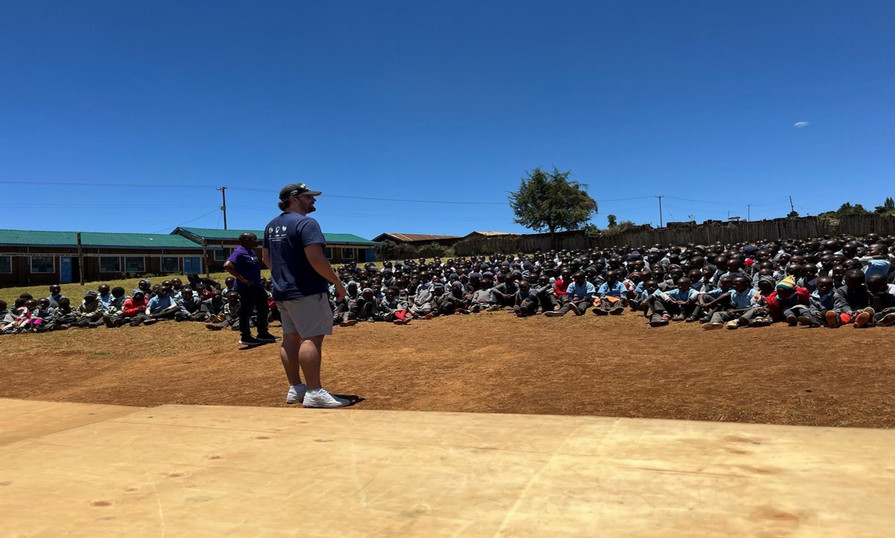 Thomas Bakeeff in Kenya during the Fintech project